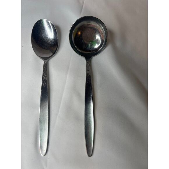 Ameta Tulip Time Stainless Spoon Gravy Ladle Replacement Silverware Flatware - Picture 2 of 7